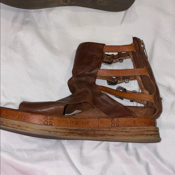 Brown Leather Women's Sandals